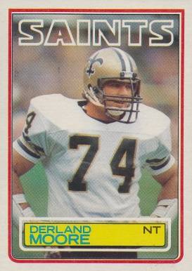 1983 Topps Derland Moore #116 Football Card