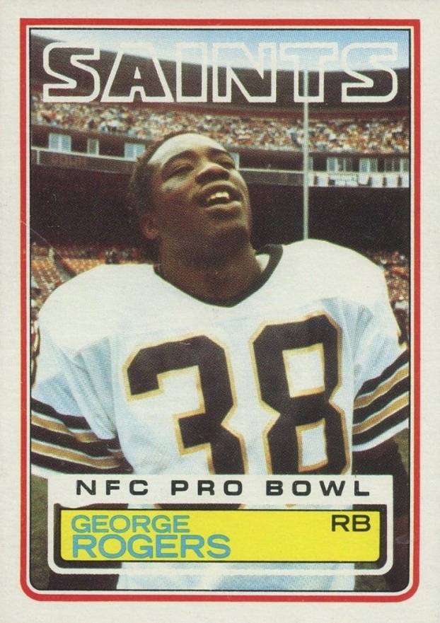 1983 Topps George Rogers #117 Football Card