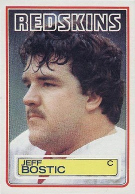 1983 Topps Jeff Bostic #187 Football Card