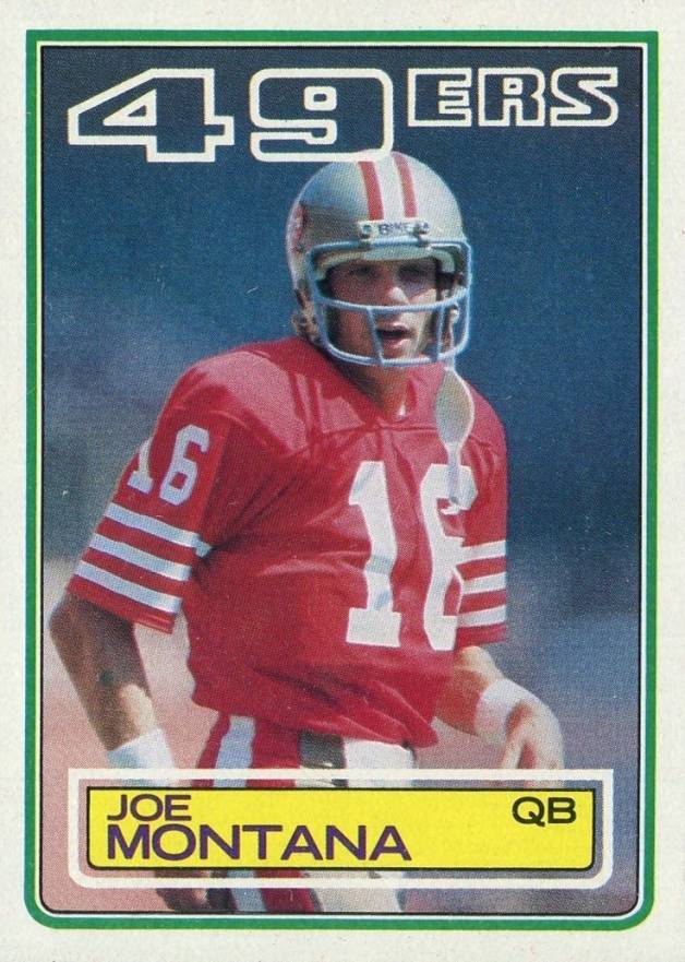 1983 Topps Joe Montana #169 Football Card