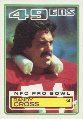 1983 Topps Randy Cross #165 Football Card