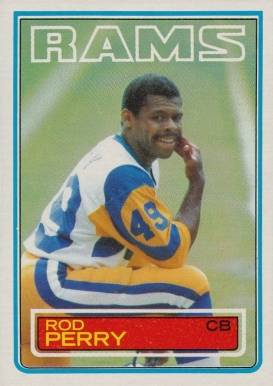 1983 Topps Rod Perry #94 Football Card