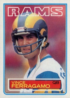 1983 Topps Vince Ferragamo #90 Football Card