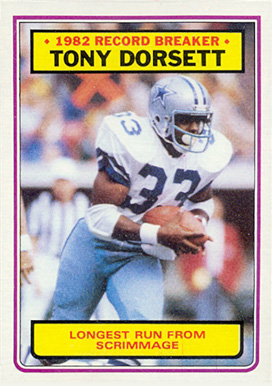 1983 Topps Tony Dorsett #2 Football Card
