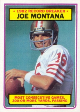 1983 Topps Joe Montana #4 Football Card