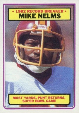 1983 Topps Mike Nelms #6 Football Card