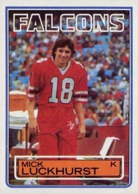 1983 Topps Mick Luckhurst #22 Football Card