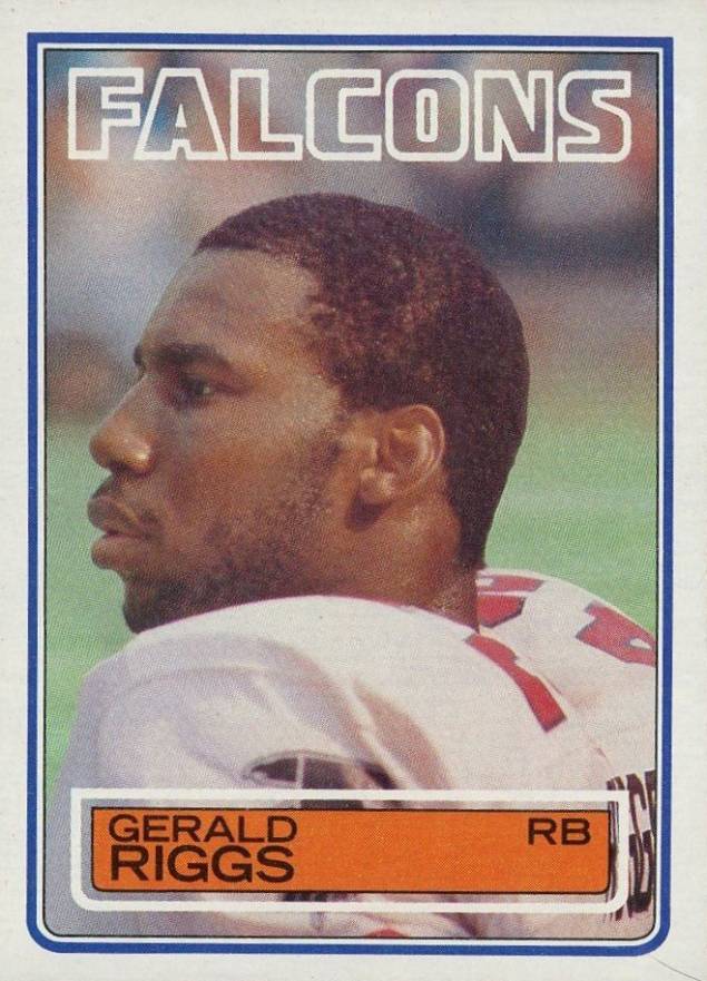 1983 Topps Gerald Riggs #25 Football Card