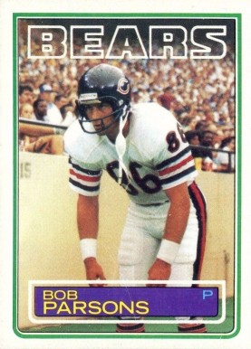 1983 Topps Bob Parsons #35 Football Card