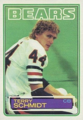 1983 Topps Terry Schmidt #37 Football Card