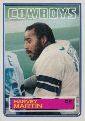 1983 Topps Harvey Martin #50 Football Card