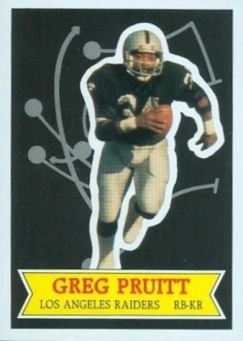 1984 Topps Glossy Glossy Send-in Greg Pruitt #30 Football Card