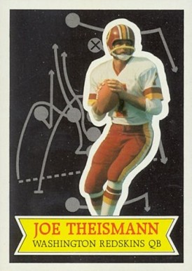 1984 Topps Glossy Glossy Send-in Joe Theismann #12 Football Card