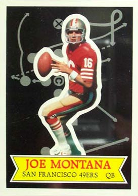 1984 Topps Glossy Glossy Send-in Joe Montana #13 Football Card