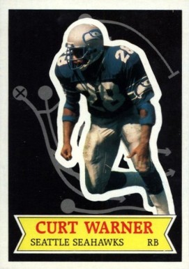 1984 Topps Glossy Glossy Send-in Curt Warner #6 Football Card