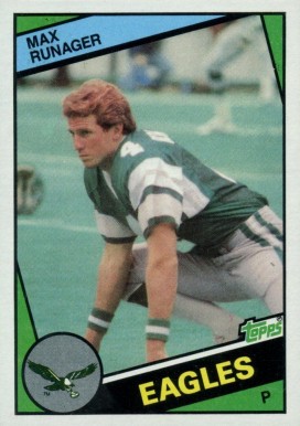 1984 Topps Max Runager #335 Football Card