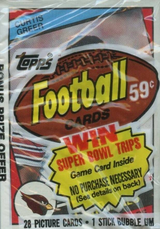 1984 Topps Cello Pack #CP Football Card