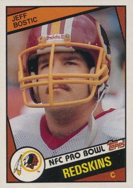 1984 Topps Jeff Bostic #376 Football Card