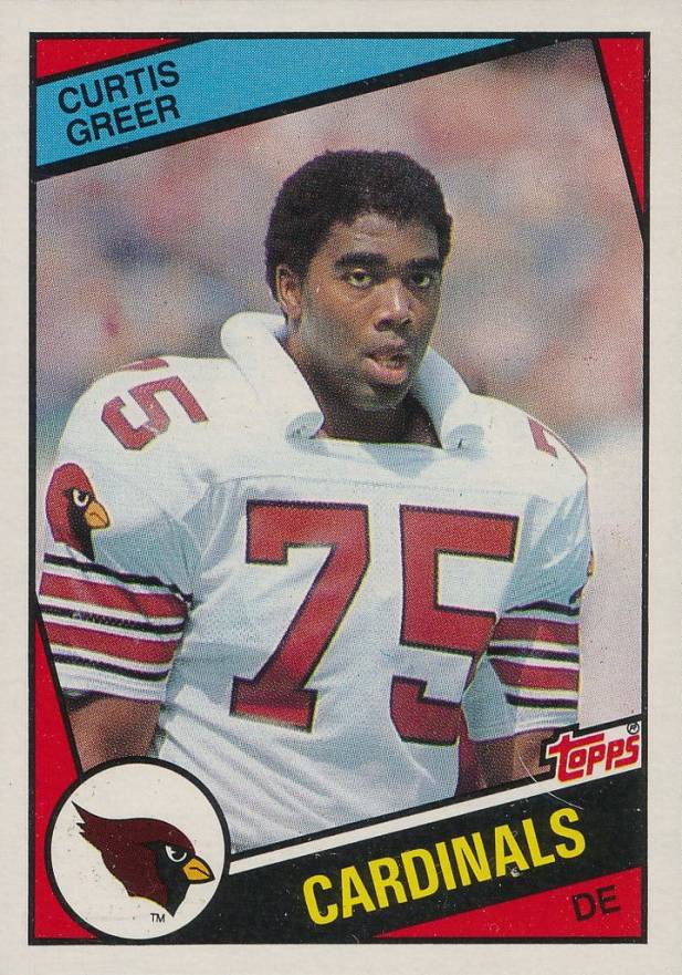 1984 Topps Curtis Greer #344 Football Card