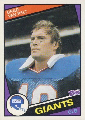 1984 Topps Brad Van Pelt #323 Football Card