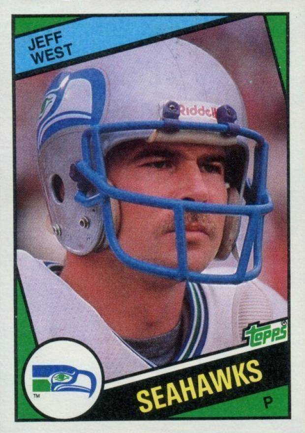 1984 Topps Jeff West #200 Football Card