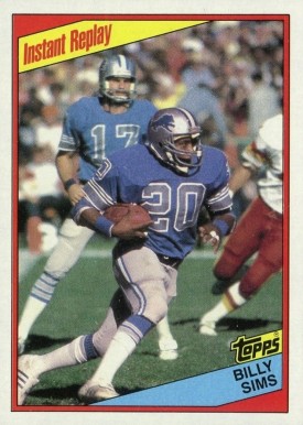 1984 Topps Billy Sims #261 Football Card