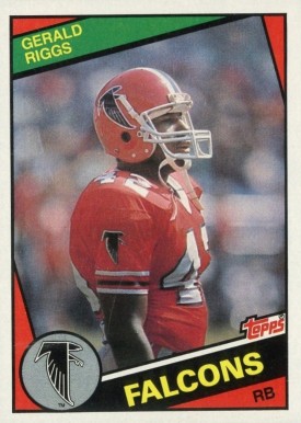 1984 Topps Gerald Riggs #218 Football Card