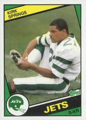 1984 Topps Kirk Springs #157 Football Card