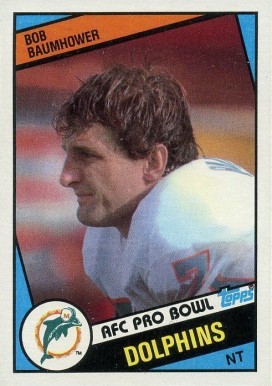 1984 Topps Bob Baumhower #117 Football Card