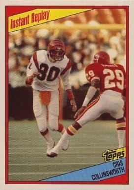 1984 Topps Cris Collinsworth (Instant Replay) #38 Football Card