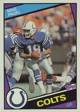 1984 Topps Mike Pagel #18 Football Card