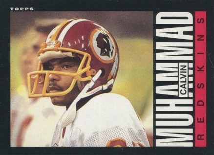 1985 Topps Calvin Muhammad #187 Football Card