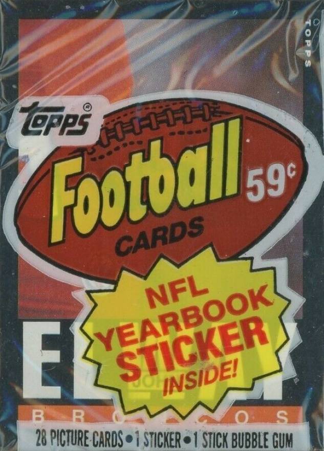 1985 Topps Cello Pack #CP Football Card