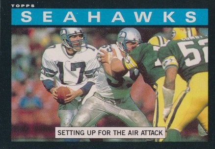 1985 Topps Seattle Seahawks Team Leaders #380 Football Card