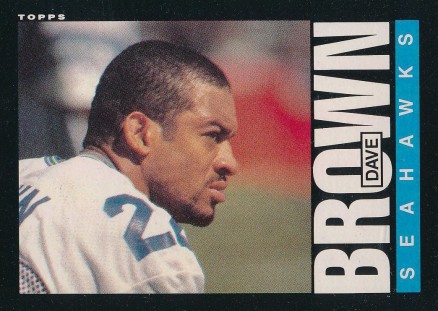 1985 Topps Dave Brown #381 Football Card