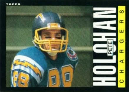 1985 Topps Pete Holohan #374 Football Card