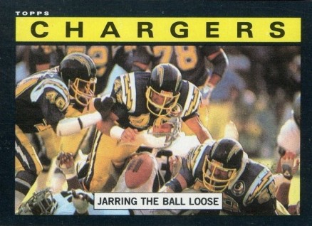 1985 Topps San Diego Chargers Team Leaders #367 Football Card