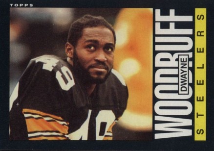 1985 Topps Dwayne Woodruff #366 Football Card