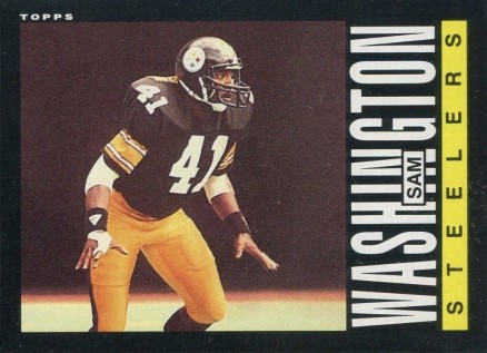 1985 Topps Sam Washington #364 Football Card