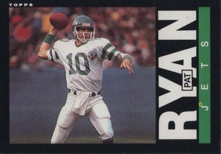 1985 Topps Pat Ryan #348 Football Card