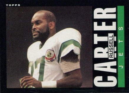 1985 Topps Russell Carter #336 Football Card