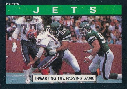1985 Topps New York Jets Team Leaders #335 Football Card