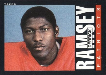 1985 Topps Derrick Ramsey #331 Football Card