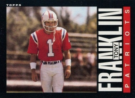 1985 Topps Tony Franklin #324 Football Card