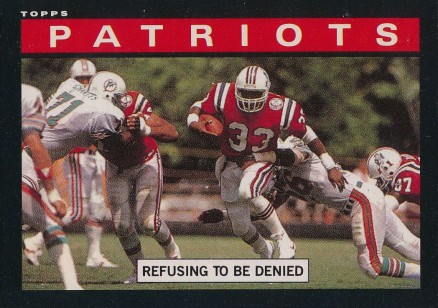 1985 Topps Patriots Team Leaders #320 Football Card