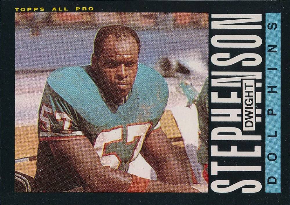 1985 Topps Dwight Stephenson #318 Football Card