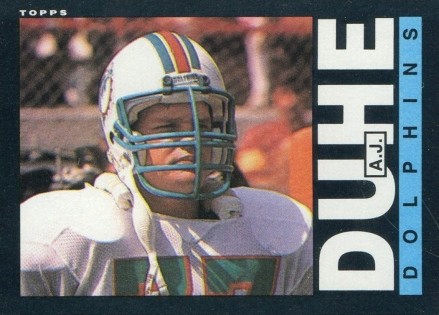 1985 Topps A.j. Duhe #309 Football Card
