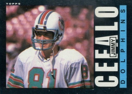 1985 Topps Jimmy Cefalo #307 Football Card