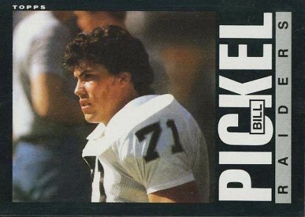 1985 Topps Bill Pickel #296 Football Card