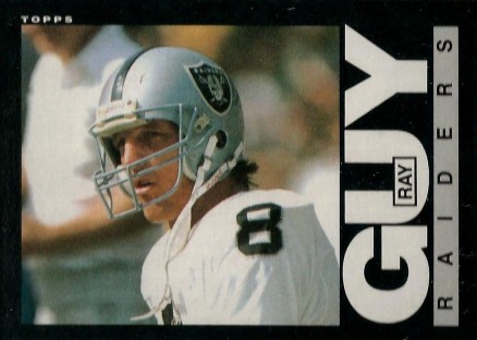 1985 Topps Ray Guy #288 Football Card